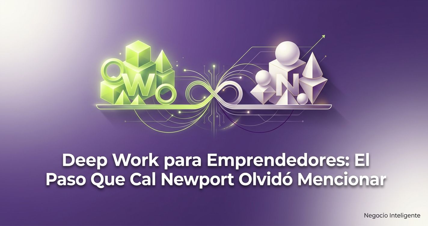 Deep Work de Cal Newport para Emprendedores: Por Qué el Trabajo Profundo Es un Lujo Que No Te Puedes Dar
