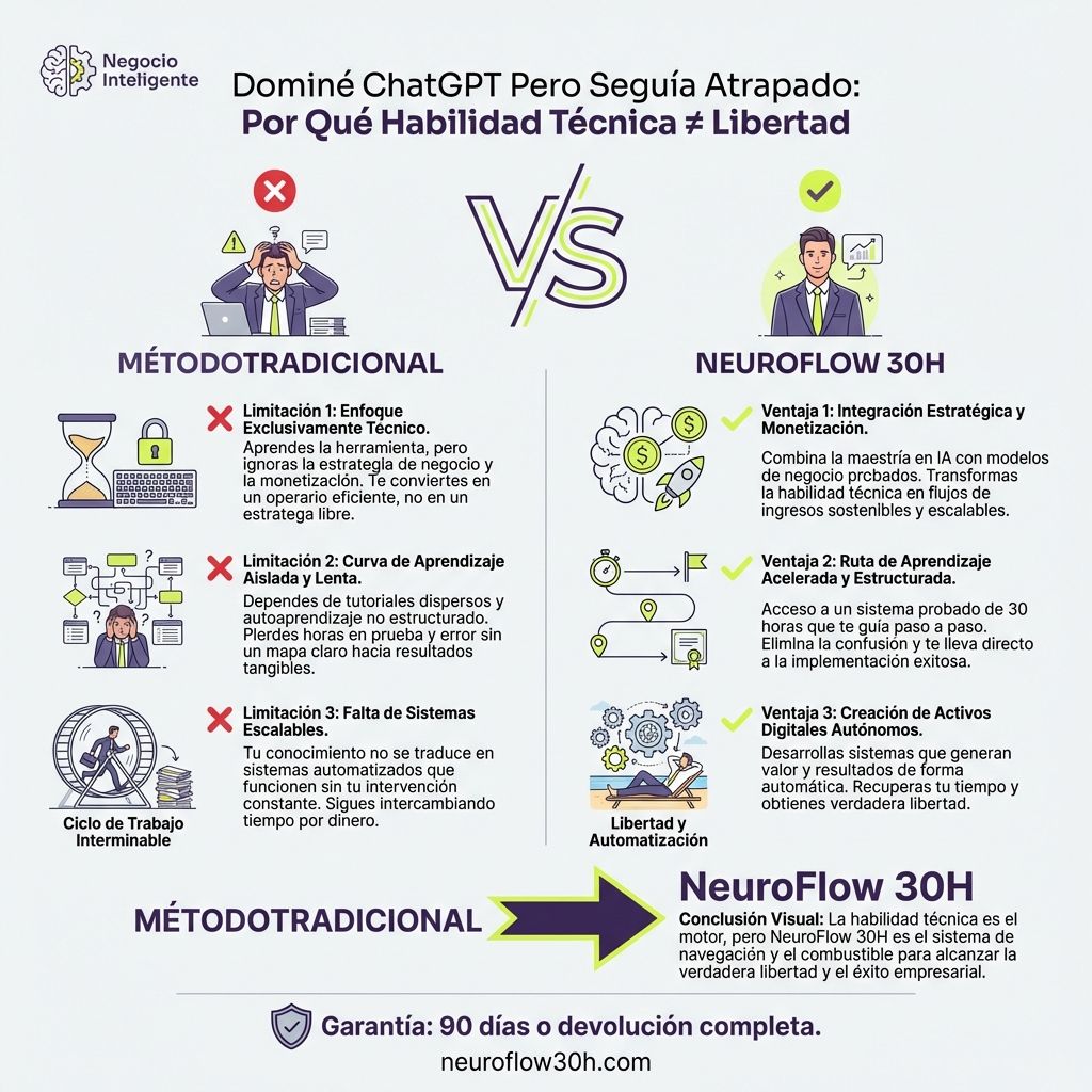 Infografía: ¿Valen la Pena los Cursos de ChatGPT para Emprendedores? Gasté $1,247 en 5 Cursos (Mi Experiencia)