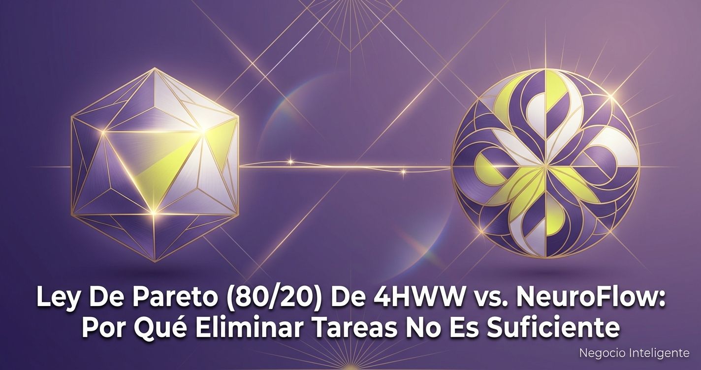 Ley De Pareto (80/20) De 4HWW vs. NeuroFlow: Por Qué Eliminar Tareas No Es Suficiente